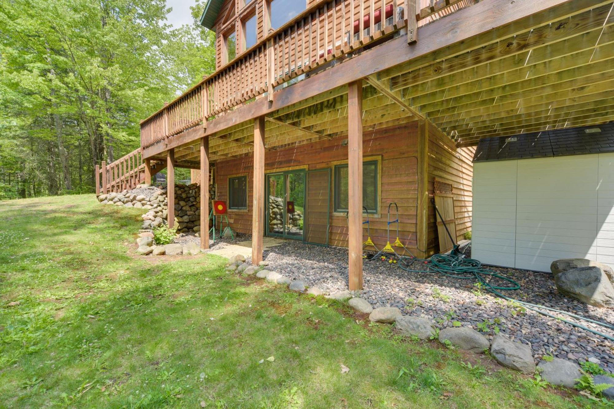 Scenic Hayward Lake View Retreat With Fire Pit Kültér fotó